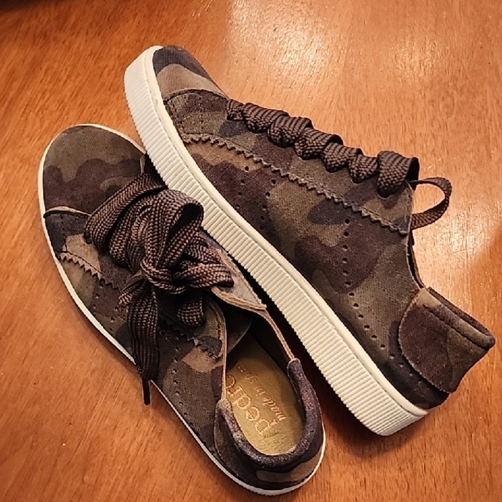 Pedro Garcia Camouflage Lace-Up Sneakers